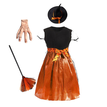 Girls Princess Pageant Dress Children Vampire Performance Elegant Clothes