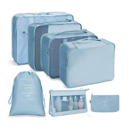 7/8/9/10 Pcs Set Travel Organizer Storage Bags Suitcase Packing Cubes Set Cases Portable Luggage Clothes Shoe Tidy Pouch Folding