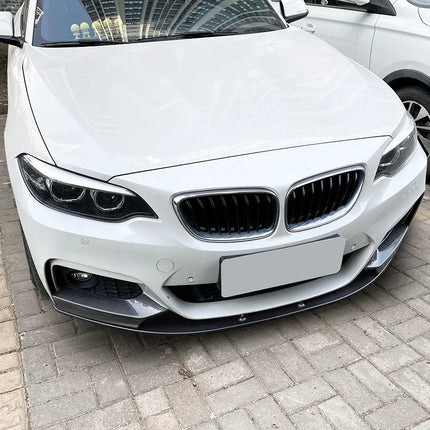 Front Bumper Lip Splitter for BMW 2 Series F22 F23 M235i M240i 220i 228i 230i M-Sport 2014-2021 Car Canard Spoiler Body Kits