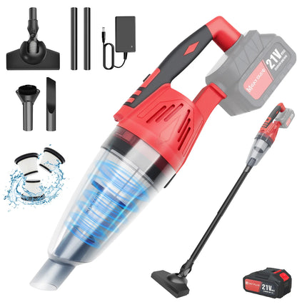 Handheld Vacuum Cleaner,2 IN 1 Home and Car Vacuum Cleaner Cordless with Powerful Suction