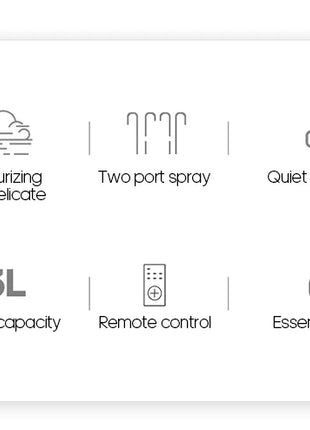 KINSCOTER 3L Air Humidifier Professional Large Capacity Home Humidifier Plant Mist Aroma Diffuser with Remote Control Timer