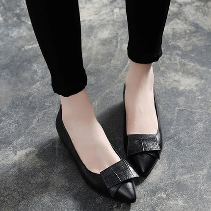 Woman Pumps Formal Low Heel Elegant Red Shoes For Women Moccasins Pointed Toe Y2k Premium Offer High Quality Social On E A