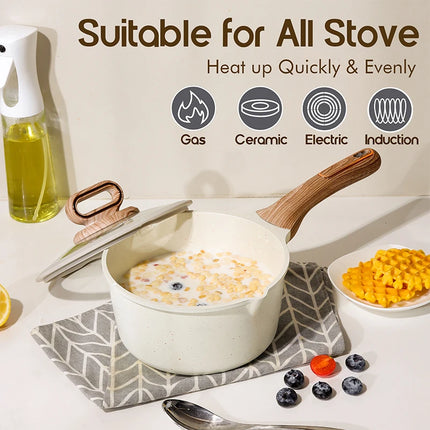 DONNOR 16Pcs Cookware Sets Non Stick Pots and Pans Set Kitchen Cooking Set
