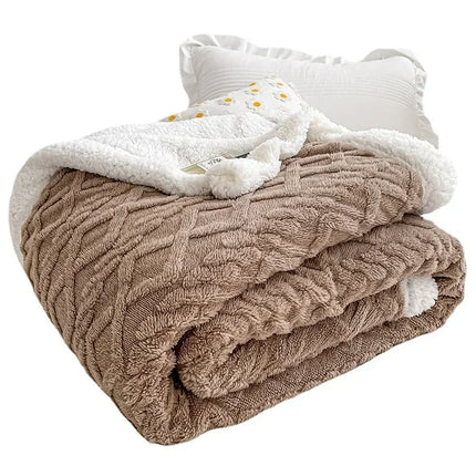 Warm Blankets for Adults Kids sofa Bed Cover Plush Winter Throw Bedspread for Beds
