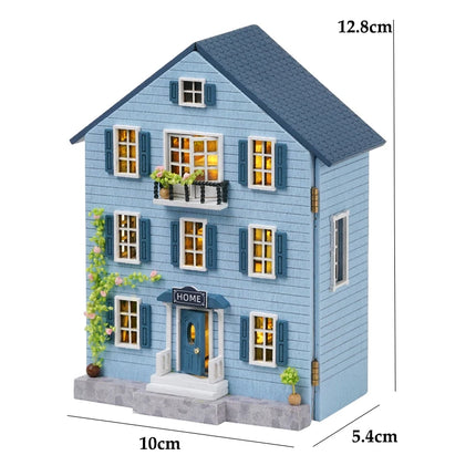 Wooden Doll Houses Mini Assembly Handmade Small House Creative Scene