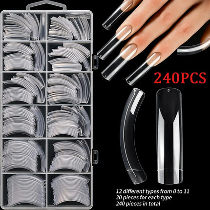 576pcs/Box Colorful Fake Nails Black Red Design