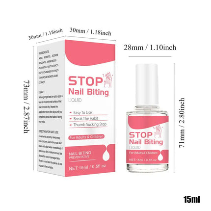 15ml Children Anti-biting Nails Bitter Nail Water No Bite Cuticle Not Nail Polish Biting Care Non-toxic Stop Eating Fingernails