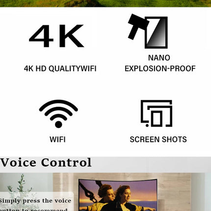 Curved Screen 50 Inch Smart Android LED TV Ultra HD 4K Smart Television