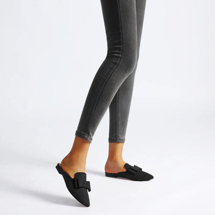 Samilor Women's Suede Leather Slip-On Mules Comfortable woman shoes slippers women mule half shoes for ladies 2025 spring trend