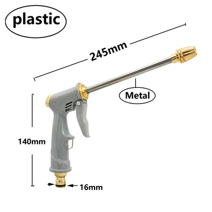 High Pressure Spray Water Gun Washing Garden Watering Hose Nozzle Sprinkler