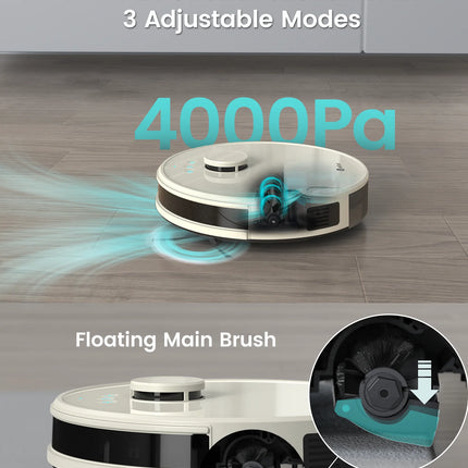 LEFANT M1 Robot Vacuum Cleaner with Mop,Lidar navigation (LDS), 4000Pa, 4000 mAh Battery, App/Alexa Control,Ideal for Hard Floor