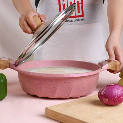French 9-piece Pot Set,household Non-stick Flat-bottomed Steamer,double-flavored Pot,soup Pot