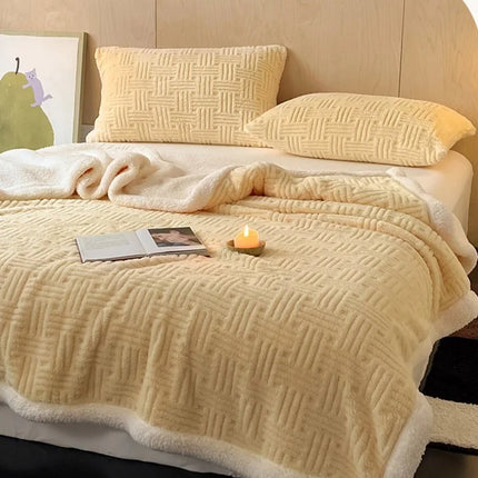 Autumn And Winter Thickened Blanket Suitable For Bedroom Living Room Office Leisure Blanket warm and soft multi-size