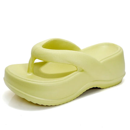 Eyriphy Platform Flip Flops Summer Thick Bottom Women Sandals Outdoor Beach Slippers Bathroom Home Shoes Comfort Soft Sole Slide