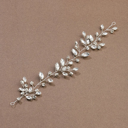 Flower rhinestone hair ornament Hair clip Handmade alloy rhinestone hair clip Bridal wedding hair ornament crystal hair ornament