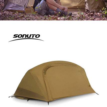 Camping Tent For Single Person Lightweight Nylon Tent Tactical Shelter With Mosquito Net Anti-Mosquito Waterproof Field