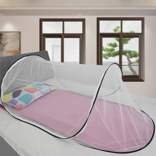 with encrypted mesh and adjustable mosquito net Single dormitory camping mosquito net, installation free, foldable and portable,
