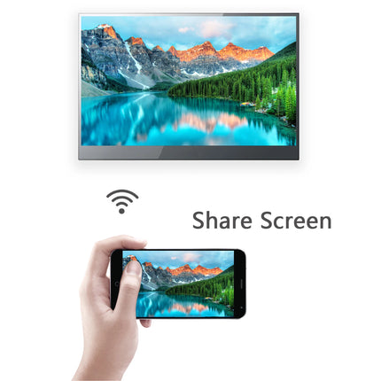 Souria 22 Inch Black Color Smart Bathroom TV IP66 Waterproof Android Display WiFi Bluetooth Television Hotel ATSC DVB Advertise