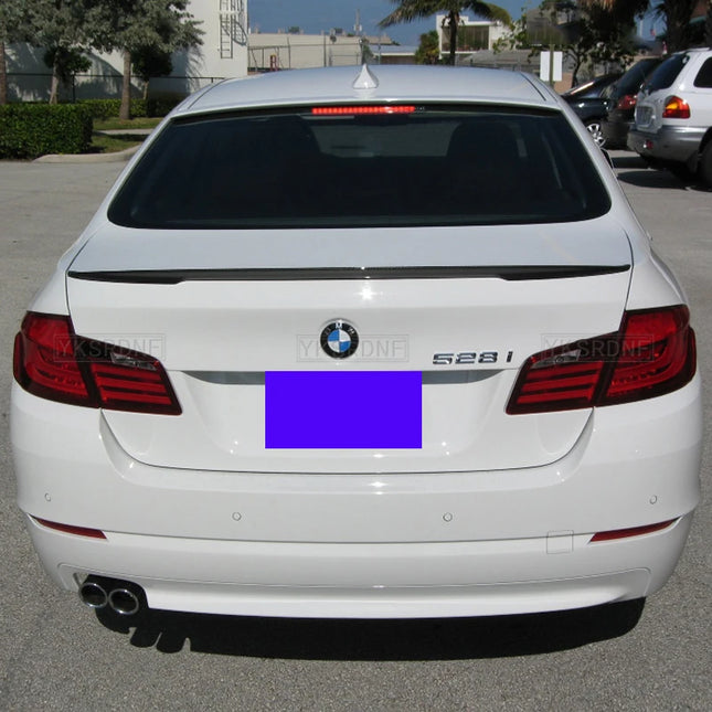 For BMW 5Series M5 520 528 525 F10 F18 P STYLE 2011-2017 ABS Plastic painted Color Exterior Car Rear Tail Wing Trunk Lip Spoiler
