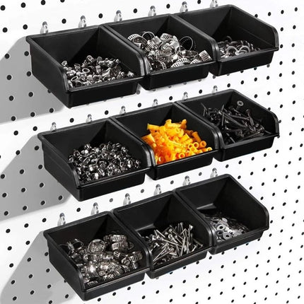 Convenient Pegboard Box Peg Board Organizer Basket for Workshop and Garage Practical Nails and Screws Storage Solution best sale