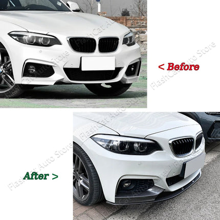 For BMW 2 Series F22 F23 M235i M240i 220i 228i 230i M-Sport 2014-2021 Car Front Bumper Spoiler Lip Bumper Diffuser Guard Tuning