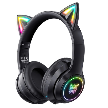 ONIKUMA Gaming Gaming Headset Bluetooth Headset Cat Ear Noise Cancellation High Sound Quality Cute