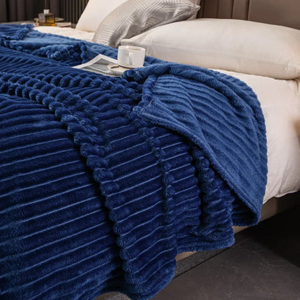 Milk Velvet Bed Blanket, Children, Adults, Warm Winter, Solid Color Durable, Sofa,