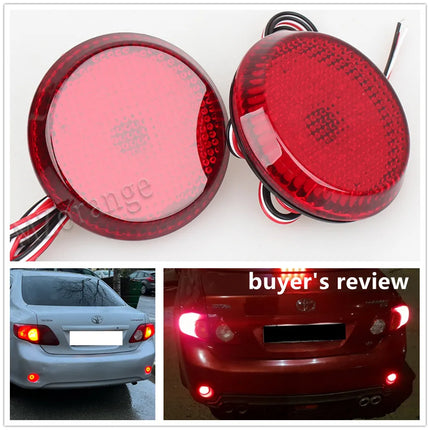 Tail Rear Bumper Reflector Light Brake Lamp For Toyota Corolla 2007 2008 2009 2010 For Nissan Qashqai/Trail Accessories Auto