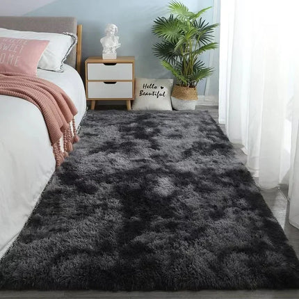 Gray Carpet for Living Room Plush Rug Bed Room Floor Fluffy Mats Anti-slip Home Decor Rugs Soft Velvet