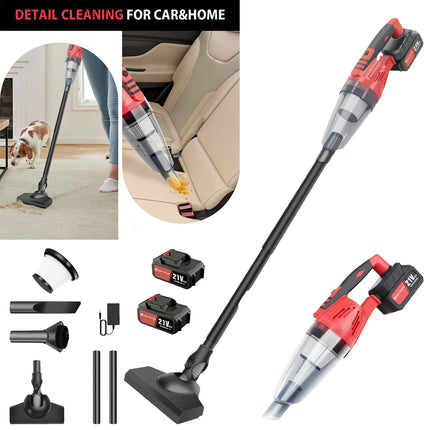 Handheld Vacuum Cleaner,2 IN 1 Home and Car Vacuum Cleaner Cordless with Powerful Suction
