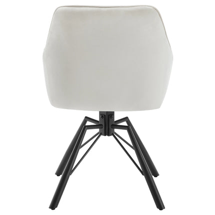 2PCS/SET Swivel Dining Chairs Velvet Living Room Ergonomic Leisure Chair Upholstered Lounge Kitchen Chair with Armrests