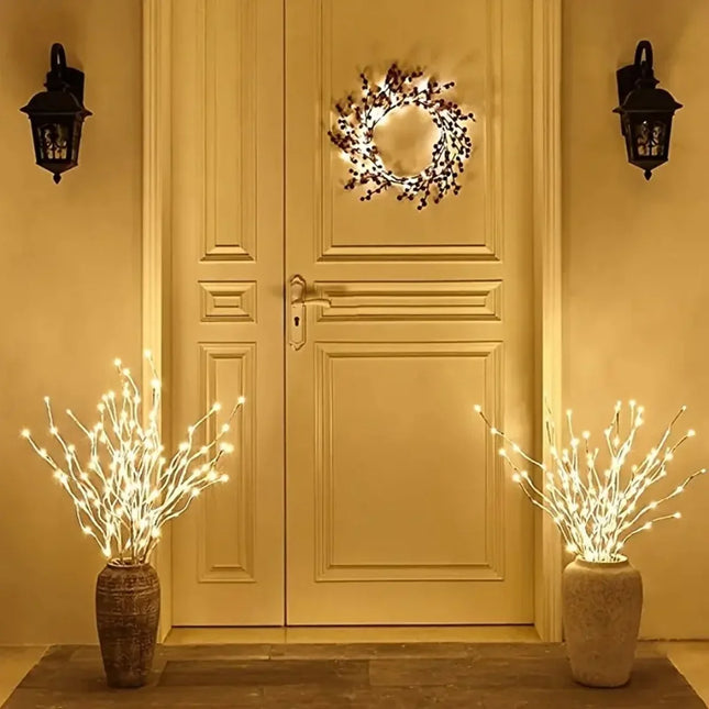 1 PC White Birch Branch Light LED Festive Lights Battery Operated