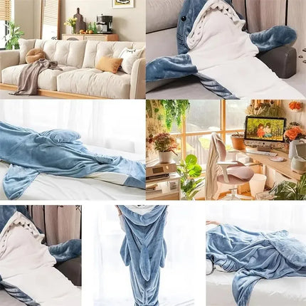 Blanket For Adult Wearable Winter Warm Blanket Hooded Playsuit Onesie Funny