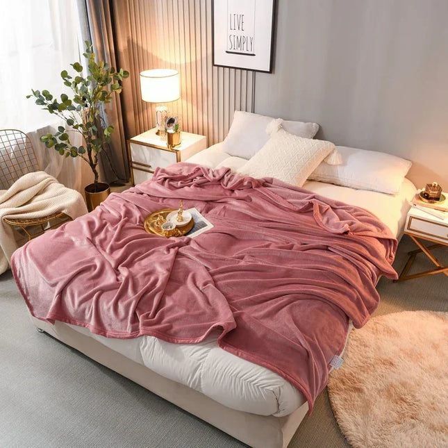 Flannel Fleece Microfiber Throw Blanket, Luxury Lightweight Super Soft Warm