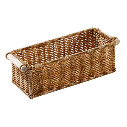 Imitation Rattan Hotel Restaurant Knife And Fork Basket Chopstick Storage Box Seasoning Jar Storage Basket Woven Basket