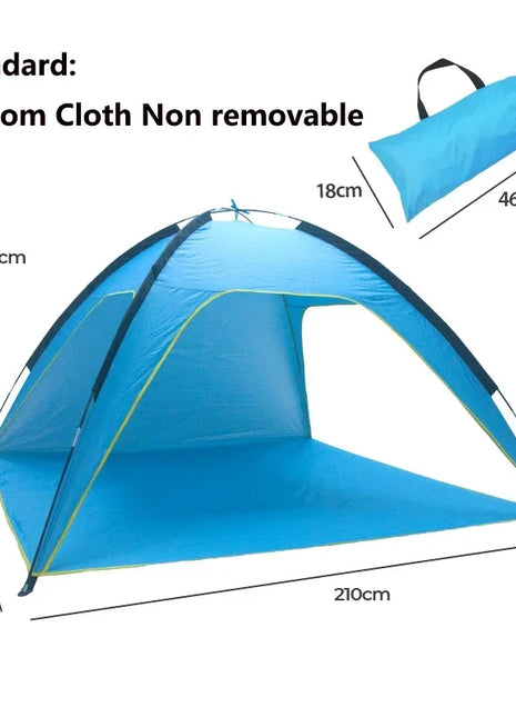 Quick Automatic Opening Beach Tent Sun Shelter Tent Shade Lightwight Pop for Outdoor Camping Three Ventilated And Spacious Tents