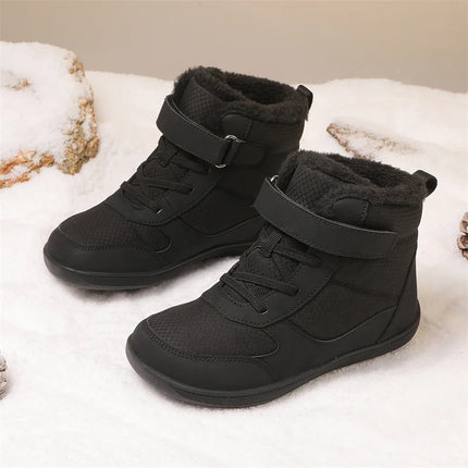Winter Little/Big Kid Wide High Top Barefoot Shoes  for Boys/Girls