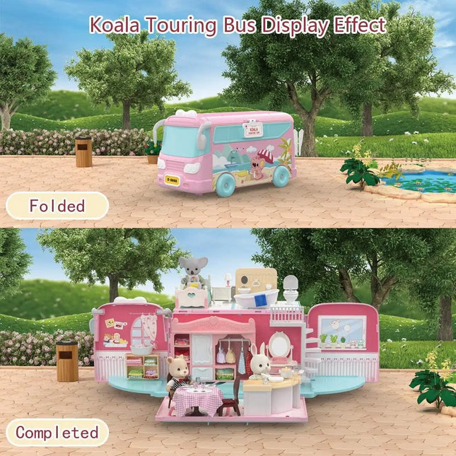 Girl Play House Toy Diy Tour Bus Bedroom Dresser Dining Kitchen Bathroom Shop