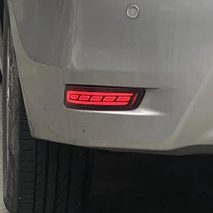 2Pcs LED Rear Bumper Reflector Lamp Driving Warning Light Brake Stop Light Turn Signal Light For Toyota Corolla Altis 2014-2018