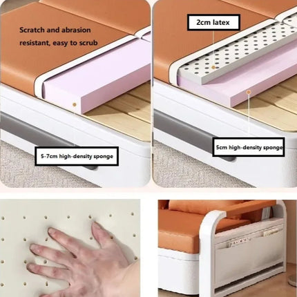 Fresh foldable home sofa fold bed