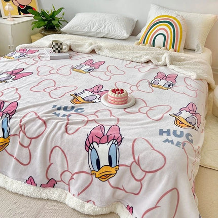 Children Adult Blanket Cartoon Cute Plush Air Conditioning Nap Blanket