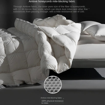 100% White Goose Down Duvet Thick Winter Comforter Four Seasons Quilt King Size