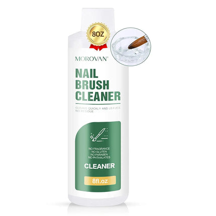 Nail Brush Cleaner-8oz Cleaner Restorer for Any Nail Art Brush Acrylic Nail Brush Gel Nail Liquid Brushes for Any Nail Tools