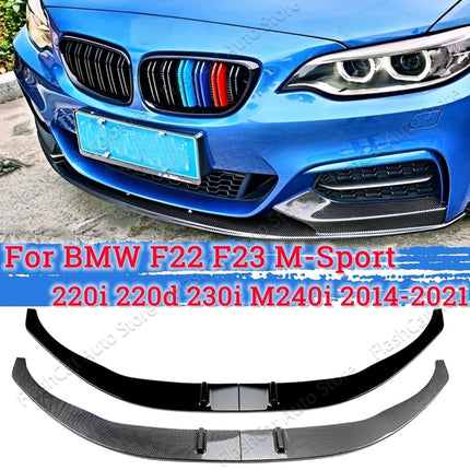For BMW 2 Series F22 F23 M235i M240i 220i 228i 230i M-Sport 2014-2021 Car Front Bumper Spoiler Lip Bumper Diffuser Guard Tuning
