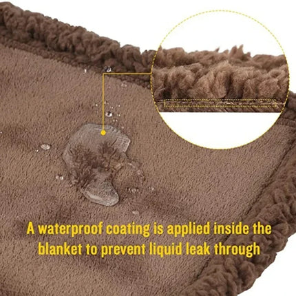Luxury Shaggy Couple's Blanket - Winter Waterproof Thickened Warm Blanket for