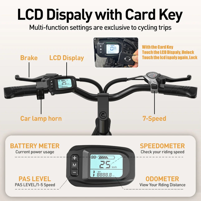 Ebike Step Through Electric Bikebike Pedal Assist Motor Two Seat Electric Bike 400W Motor 13AH Batter Ebike