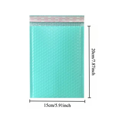 20Pcs Pink Green Blue Poly Bubble Mailers Padded Envelopes Self Seal Padded Envelopes Gift Bags Black Packaging Envelope