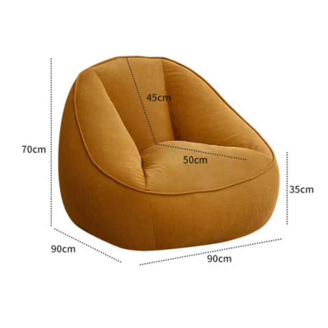Bean Bag Lazy Corduroy Comfortable Sofa Single Bed