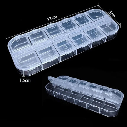 8 Style Transparent Plastic Storage Jewelry Box Compartment Adjustable Container Storage Boxes Beads Ring Earring Organizer Case