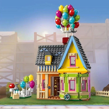LEG0 Up House Building Blocks Movie Travels Of Flying House Construction